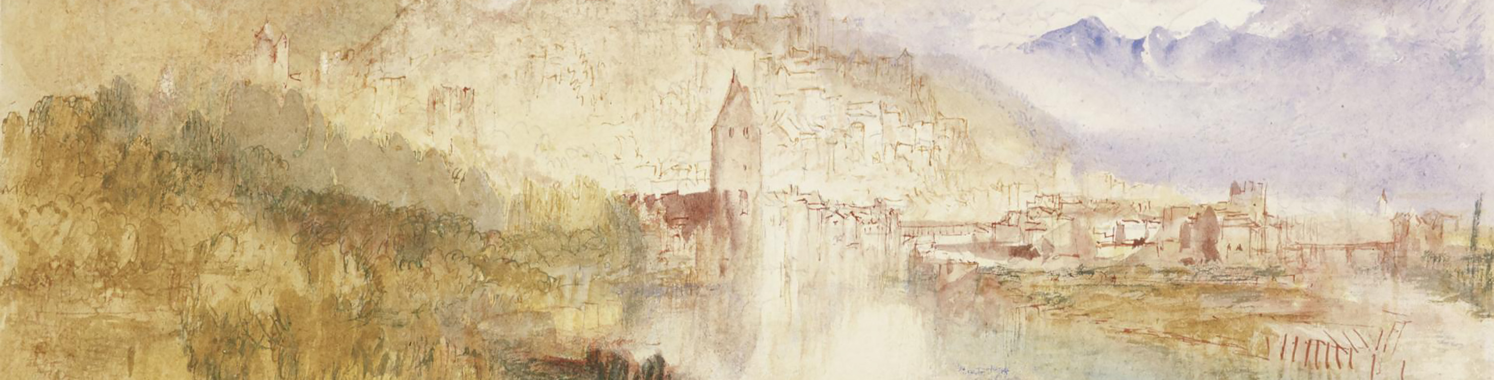 Turner watercolour of Thun from The Scottish Galleries